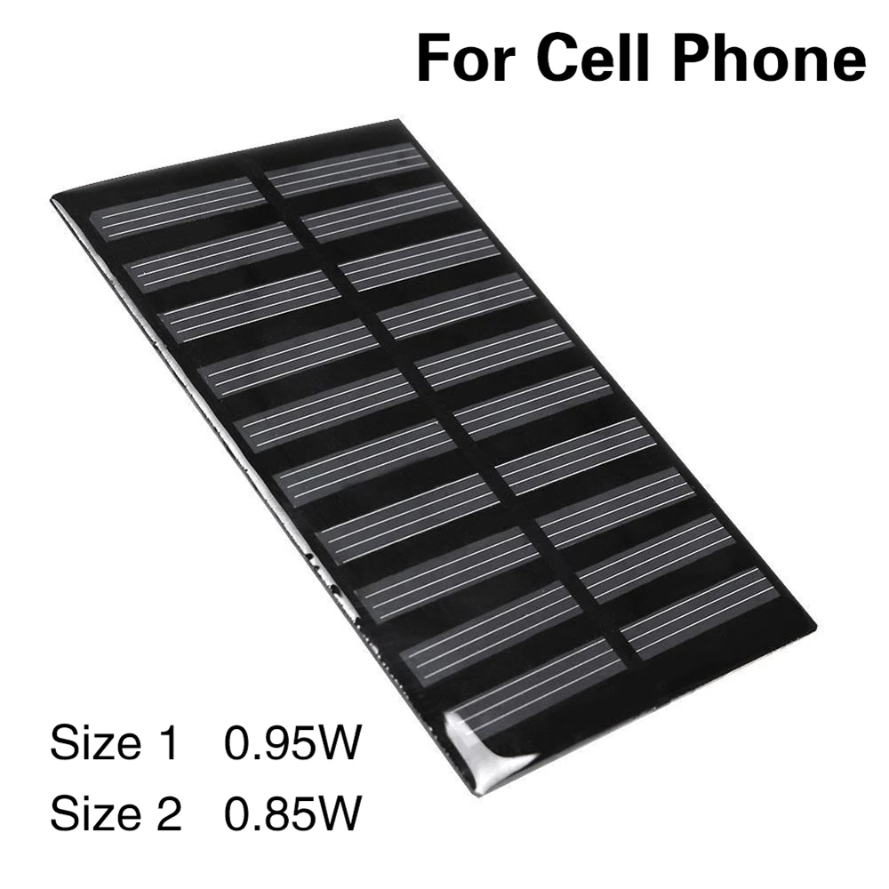 

Amzdeal 0.95W 5V Thin Film Solar Panel Supply Power Bank Cells Peel Stick Phone Battery Charge Solar Cell Charging