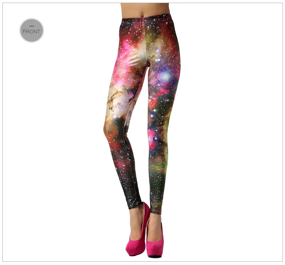 [You're My Secret] Новые модные мягкие эластичные леггинсы для фитнеса Mujer, женские леггинсы для тренировок с изображением галактики и космоса