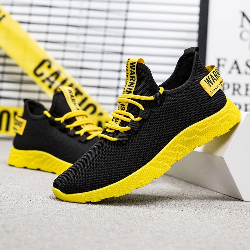 

LOOZYKIT Men Sneakers Breathable Casual No-slip Men Vulcanize Shoes Male Air Mesh Lace Up Wear-resistant Shoes Tenis Masculino