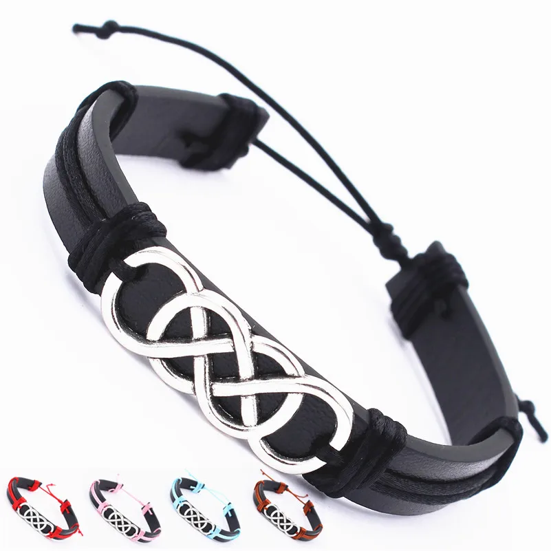 

2019 New Arrivals Handmade double Infinity Love braided Bracelets For Women & Men Jewelry Summer cuff bestfriend gift