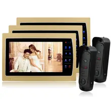 Homefong 7-inch wired color video intercom door phone with memory function Support record video and picture Waterproof 3 to 2