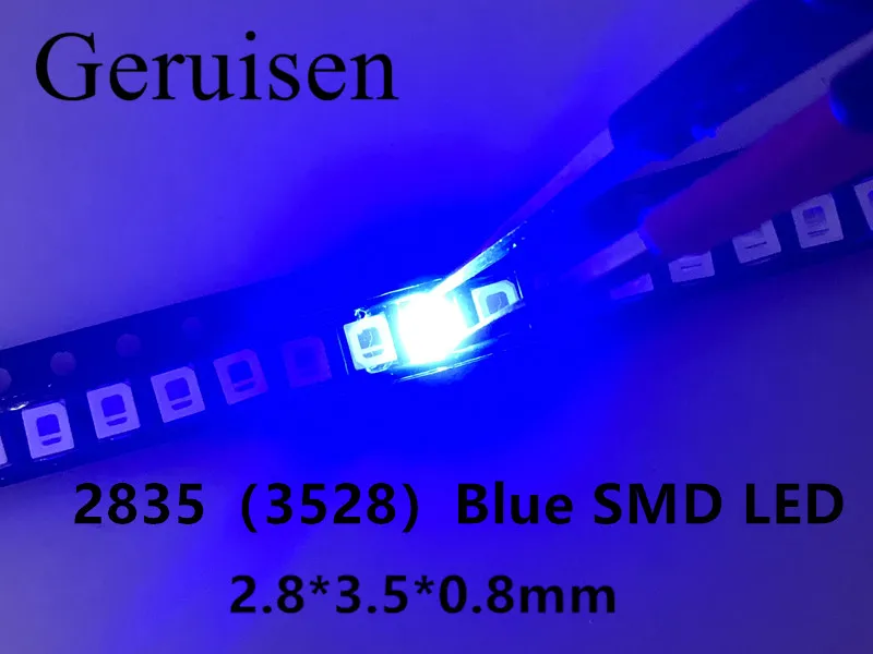 SMD LED 2835 синий свет 0 2 W 460-465nm 3 ~ 4 V светодиод/1000 шт | Лампы и освещение