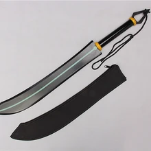 S0492 Серафим конца Вампирское царство OWARI NO SERAFU SHIHO KIMIZUKI мечи-близнецы W/черная кожаная оболочка 31"