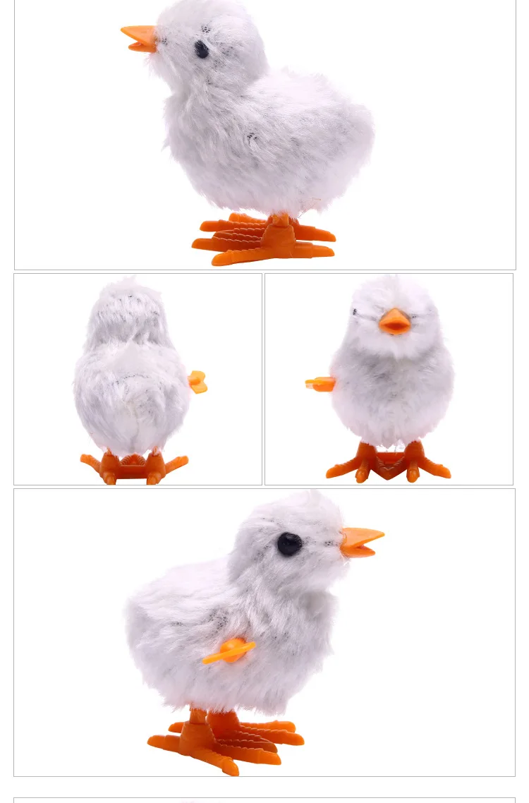 2017 new plush chicken clockwork toys cute little chicken toys