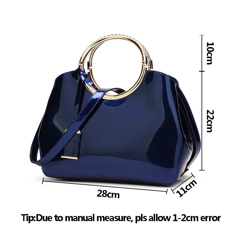 Women Patent Leather Handbag Casual Female Holiday Shoulder Bag Lady Travel Tote Crossbody Famous Large Top-Handle Bolsa SS7058 (9)