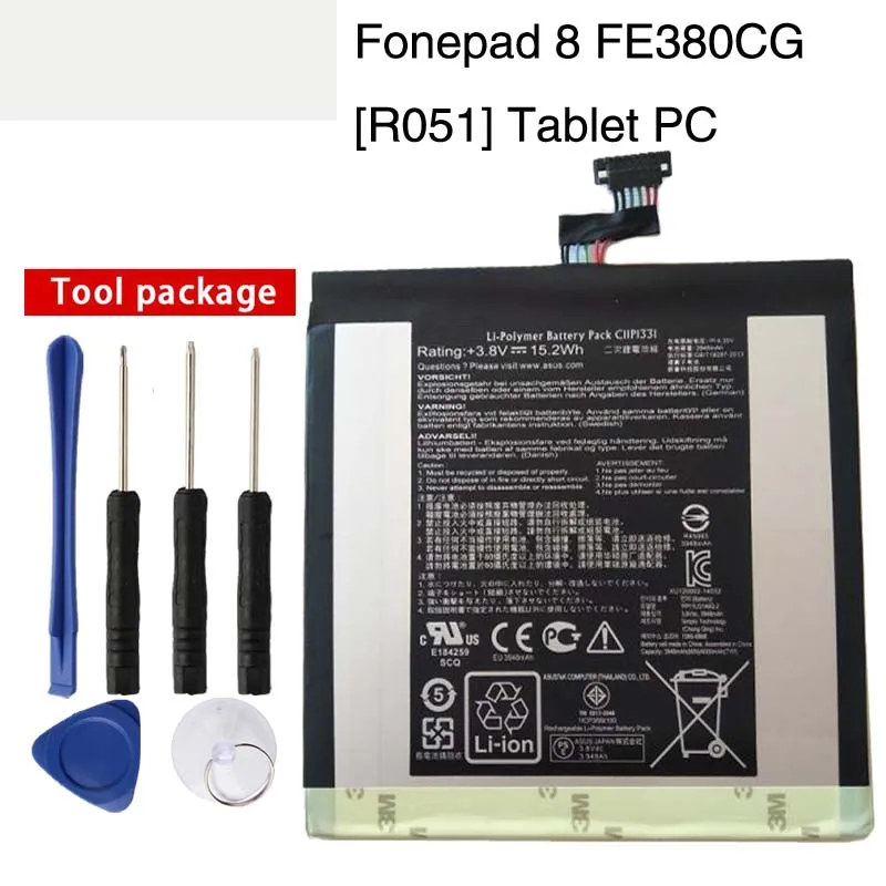 Оригинальная C11P1331 планшетный ПК батарея для Asus Fonepad 8 FE380CG FE380 R051 3948 мАч | Мобильные