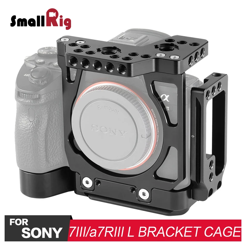 

SmallRig A7M3 Half Cage with Arca L-Bracket for Sony A7III A7RIII Camera L Plate 2236