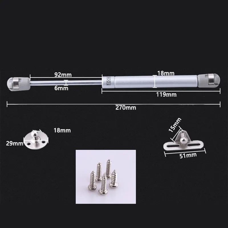 Urijk 2 шт. поддержка подъема двери гидравлическая газовая пружина для двери шкафа силовой лифт поддержка мебели