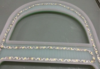 

10M/lot 1200Lm/M Super Bright 6MM S Shape 12W 12V 2835 fodable led strips adhesive for for Backlight led Letters Free Shippping