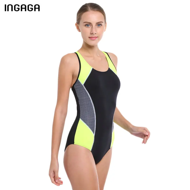 INGAGA, спортивный сдельный купальник,, для соревнований, купальник для женщин, профессиональный плавательный костюм для женщин, купальные костюмы со спинкой-Борцовкой