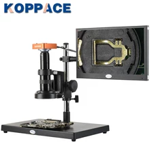 KOPPACE 17X-108X, 21MP, Full HD, 1080 P, HDMI HD промышленный микроскоп, ремонт телефона pcb микроскоп, 13,3 дюймовый экран дисплея