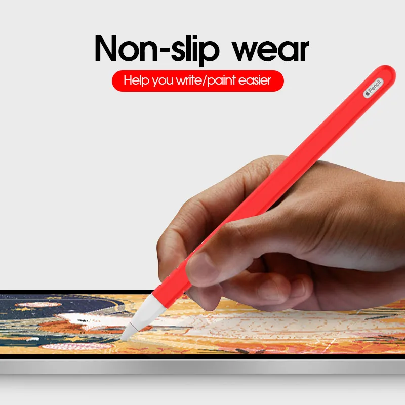 Премиум чехол для Apple Pencil 2-го поколения для Apple Pencil 2 держатель мягкий силиконовый чехол для iPad планшет ручка с 2 крышками