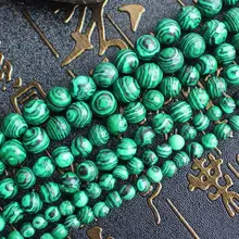 Faceted Yeşil Insan Yapımı Malakit 6-12mm 15 inç strand, Toptan DIY Takı Ücretsiz Kargo!