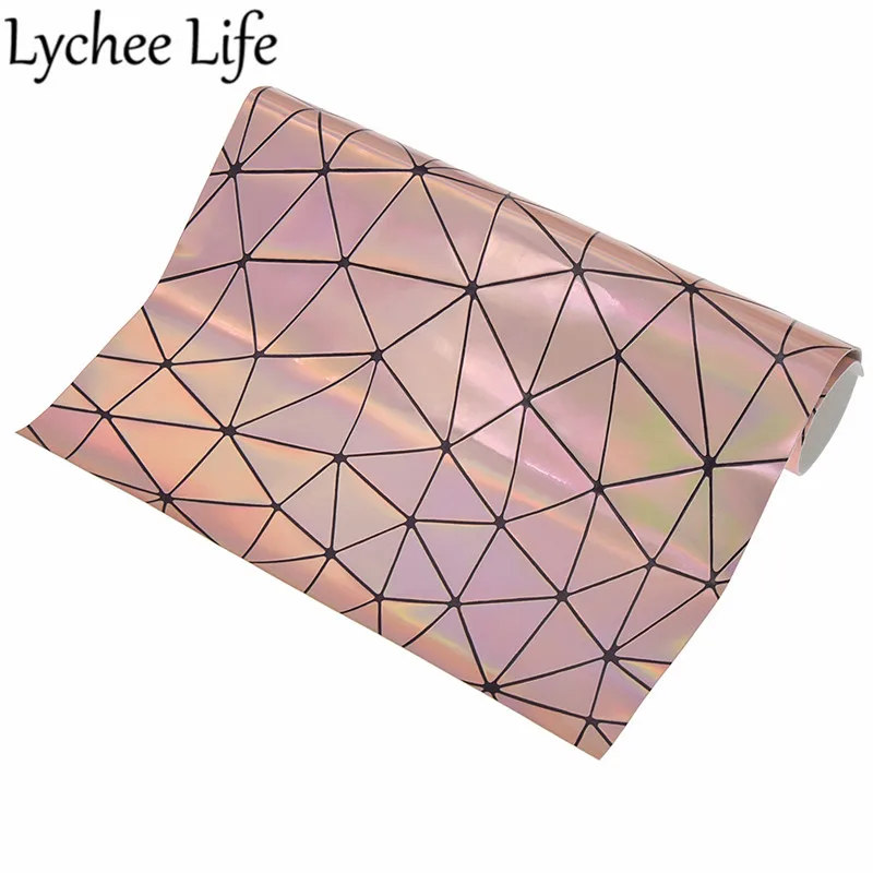 Lychee жизнь переливающийся гладкой кожи Ткань Красочные PU 29x21 см Ткань DIY Ручная работа Домашняя одежда швейная одежда аксессуары