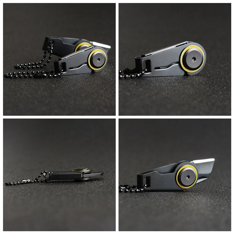 EDC креативный мини-нож на молнии портативный для выживания на открытом воздухе аварийный инструмент складной из нержавеющей стали брелок нож карманный инструмент