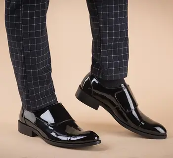 

Brand Men Dress Shoes Hot Sale 100% Genuine Leather Shoes for Man Business Men Shoes,Fashion Men Oxford Plus size 44