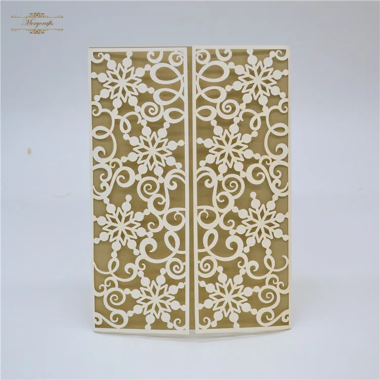 Us 235 Desain Baru Gerbang Gaya Navy Kepingan Salju Biru Laser Cut Undangan Pernikahan In Kartu Undangan From Rumah Taman On Aliexpresscom