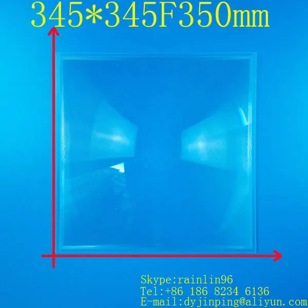 

345*345mm focal length 350mm 3MM thickness Fresnel Lens high magnification solar energy condenser lens ,outside cooking lens