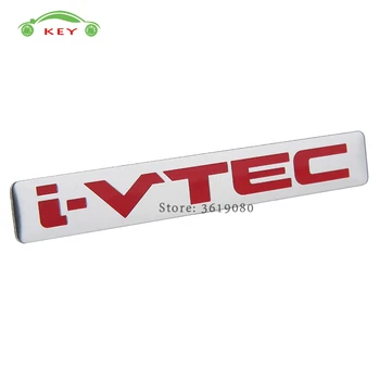 

12*1.7CM Car Accessories for I-VTEC Logo Emblem Sticker Aluminum Alloy Badge for Honda Accord Civic CRV Crosstour H-RV Odyssey