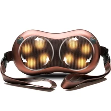 Электрическое Массажное устройство-подушка шиацу, массажер для спины, шеи, плеч, тела, инфракрасное Отопление, разминающий автомобиль, Домашний Массажер