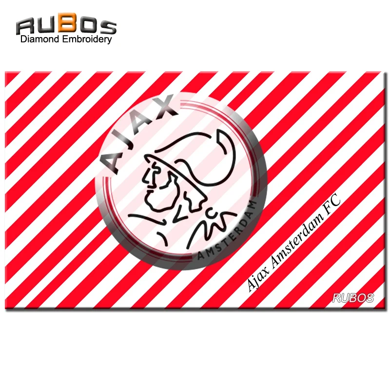 RUBOS AJAX Soccer DIY 5D алмазная картина полностью квадратная или круглая Алмазная