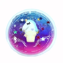 

Unicorn Slime Clear Modeling Clay Colorful Stars Slime Crystal Mud Starry DIY Antistress Toys for Children Education