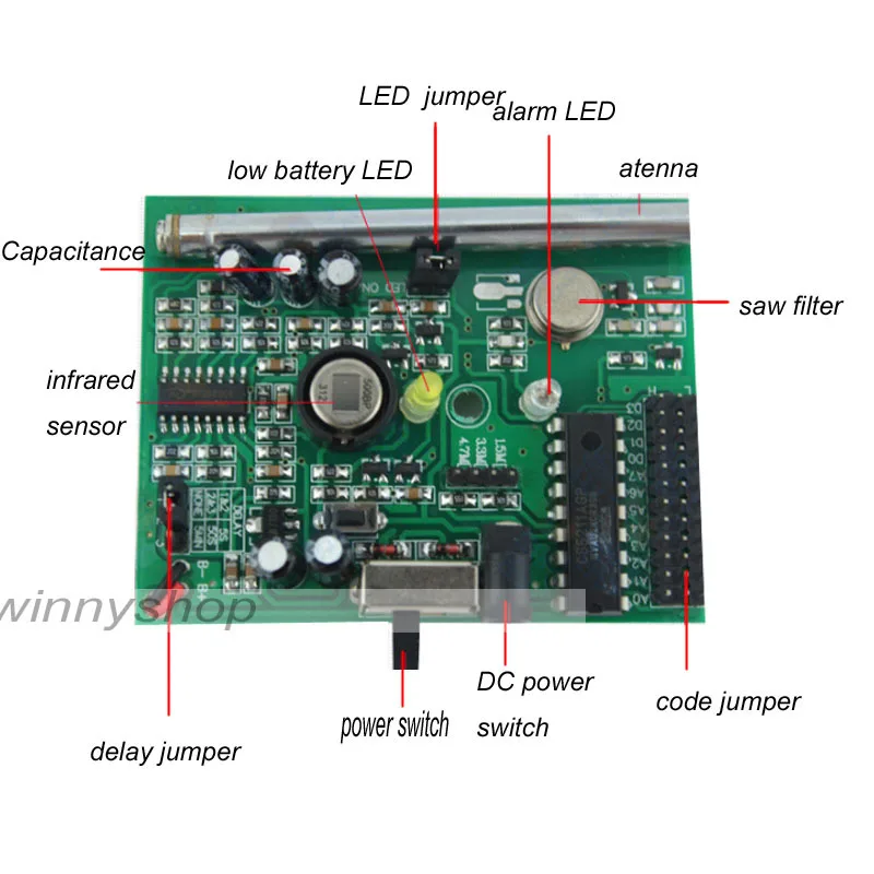 DC 12 V беспроводной инфракрасный датчик ПИР детектор домашней сигнализации