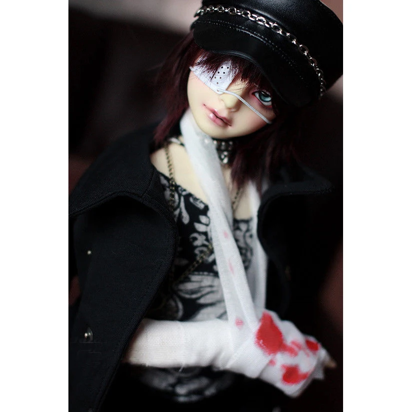 BJD черная Ретро панк-Кепка шляпа для 1/4 MSD 1" 1/3 24" 60 см 70 см высокий BJD Кукла SD SD17 DK DZ AOD DD использовать куклы