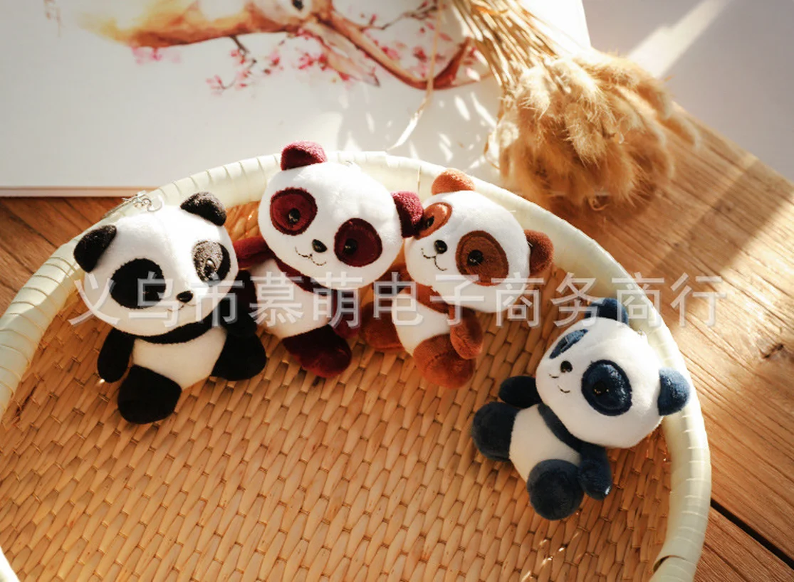 

10CM Panda Plush Stuffed Toys Key Chain Ring Pendant Plush Toys , Wedding Gift Panda Plush Toy Anime Plush Super Hot NEW