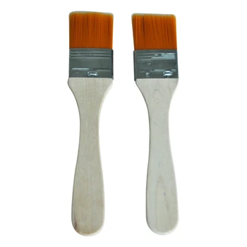 

2pcs Face Treatment Makeup Tool Facial Mask Orange Brush