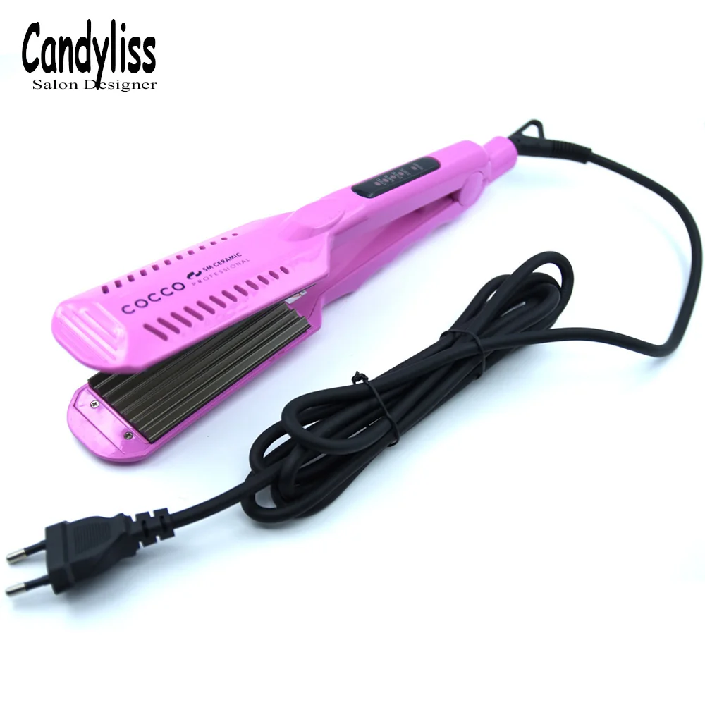 

2018 Professional Ceramic Corrugated Curling Hair Chapinha Hair Straightener Ceramics Crimper Fluffy Small Waves
