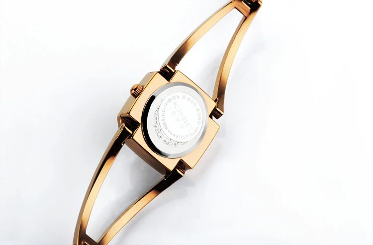 KIMIO Crystal Square Watch Women Fashion Simple Watches Woman Rose Gold Bracelet Ladies Watch Women Luxury Brand Wristwatch Sale