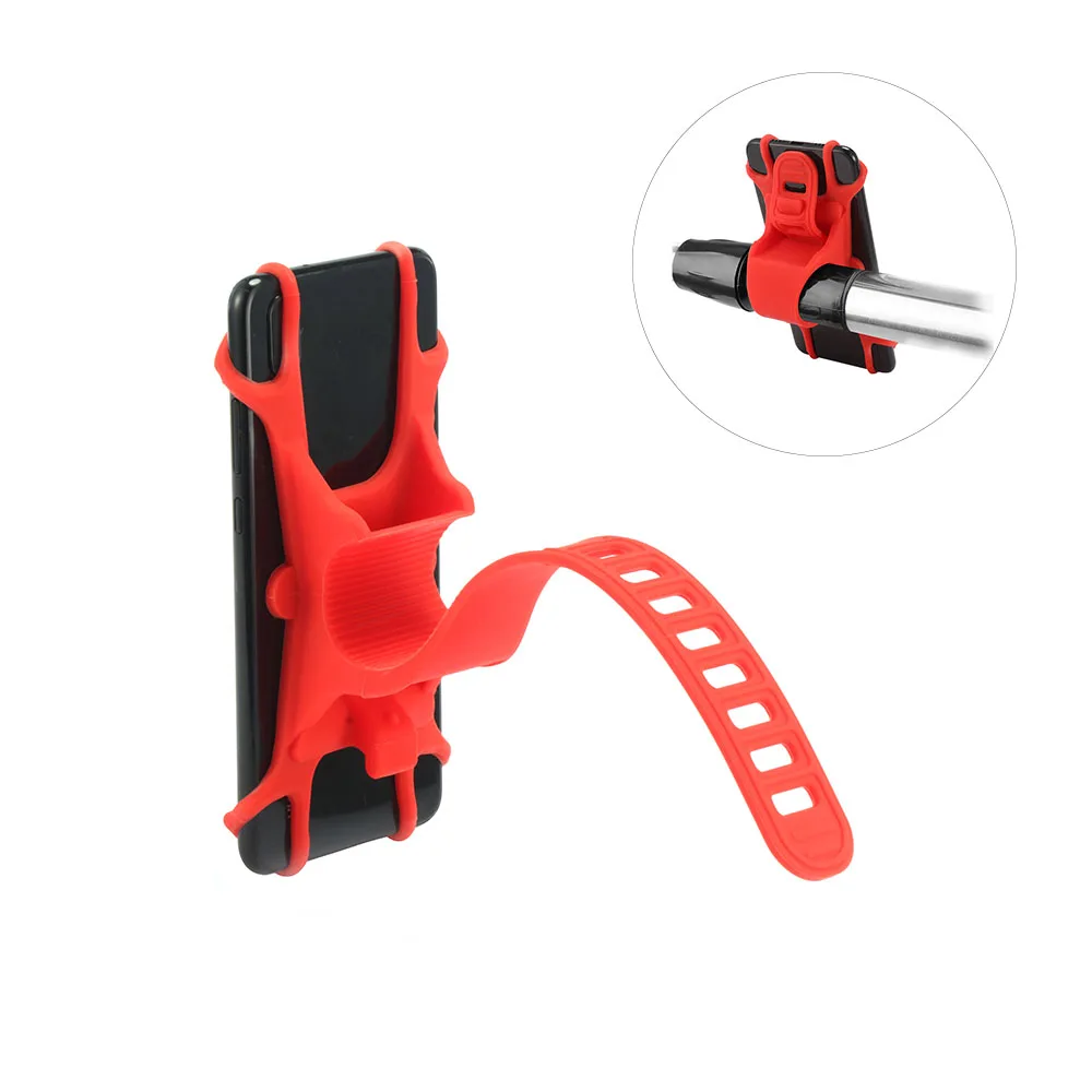 Flexible Bicycle Phone Holder Silicone Bike Mounted Phone Stand