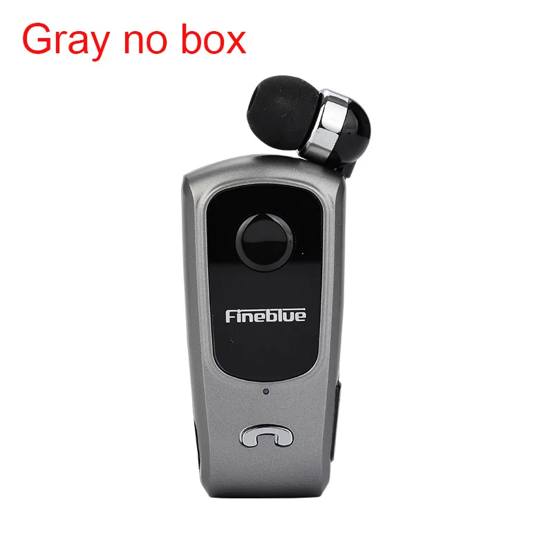 FineBlue F920 выдвижной беспроводной Bluetooth наушники гарнитура стерео зажим для наушников микрофон телефонный звонок портативный - Цвет: Gray no box