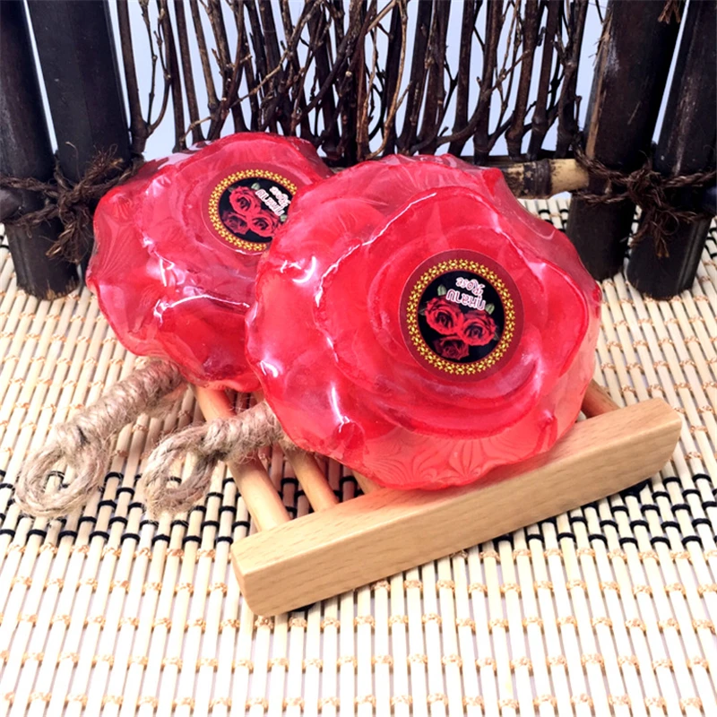 Thailand Siam Herb 100 natural Rose flower Oil Handmade Soap skin