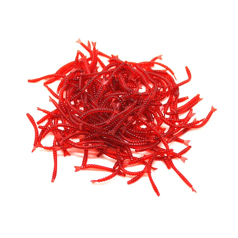 50 шт./лот 2.0 см/0.04 г Красный Червь Приманки Мягкие Приманки Червей Горячей Fshing Takcle Резьбовыми Искусственные Приманки БЕСПЛАТНАЯ ДОСТАВКА ДОСТАВКА FA-260