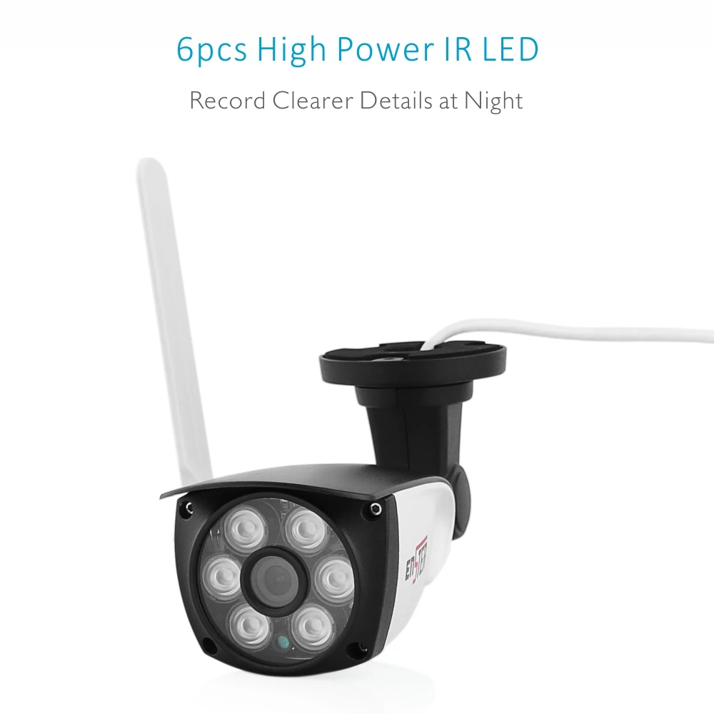 ENSTER Onvif внешняя 2 4 ГГц WiFi TF карта и FTP запись Camhi IP камера 720P 960P 1080P 6 шт. Высокая