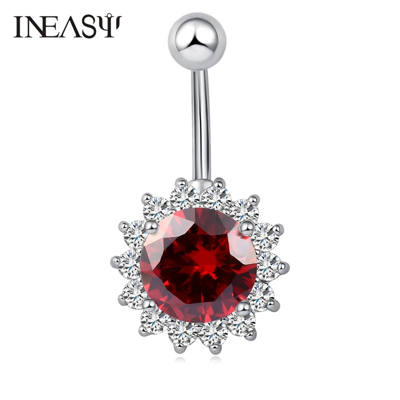 Navel Piercing Flower Jewelry Navel Ring Surgical Steel Belly Button Piercing Rings Navel Navel Piercing Flower Jewelry Navel Ring Surgical Steel Belly Button Piercing Rings Navel