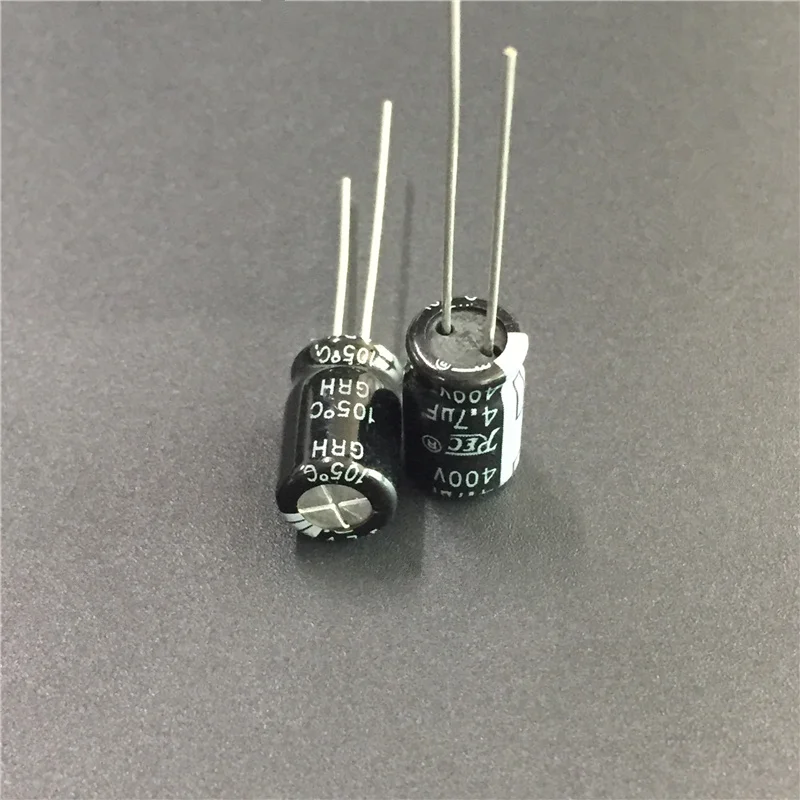 20 шт./лот 4 7 мкФ 400 В REC GRH 8x12 мм 400V4. хорошее качество Алюминиевый электролитический