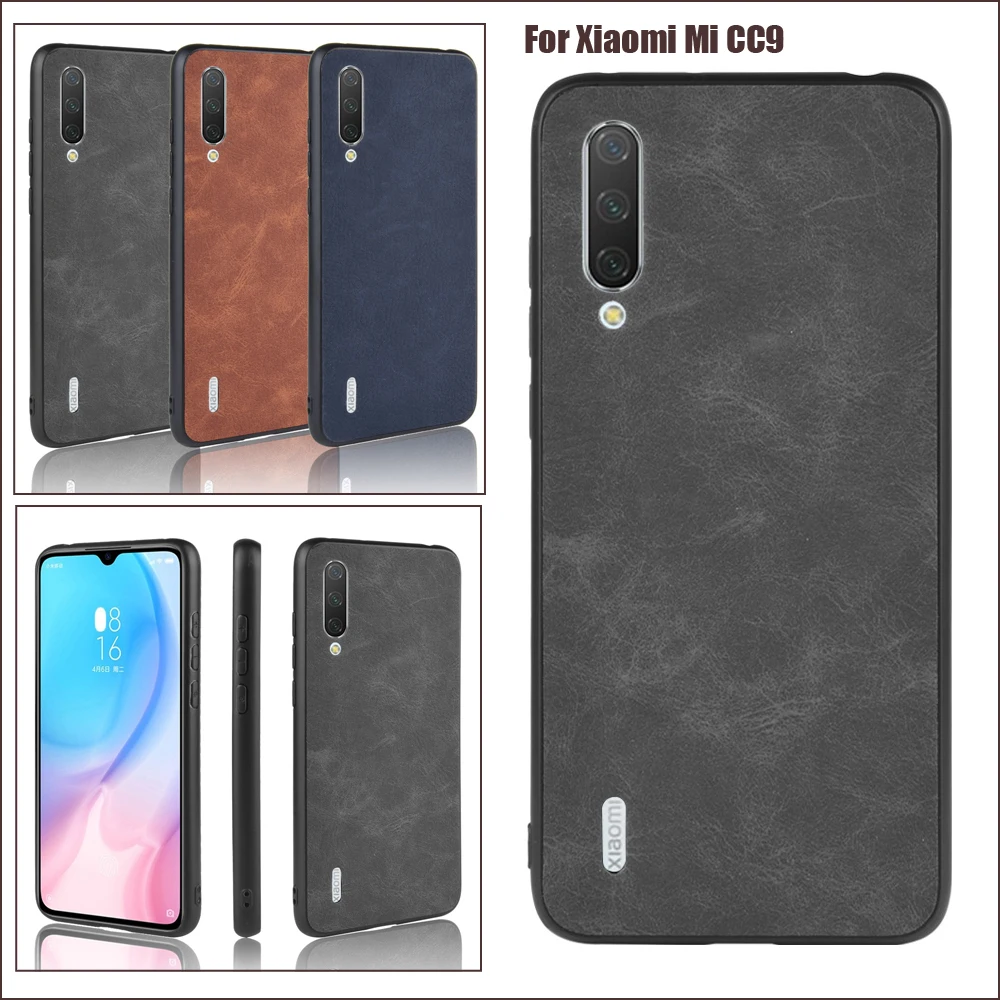 

High Quality Ultra Thin Leather Case Cover Shield For Xiaomi Mi CC9 CC 9