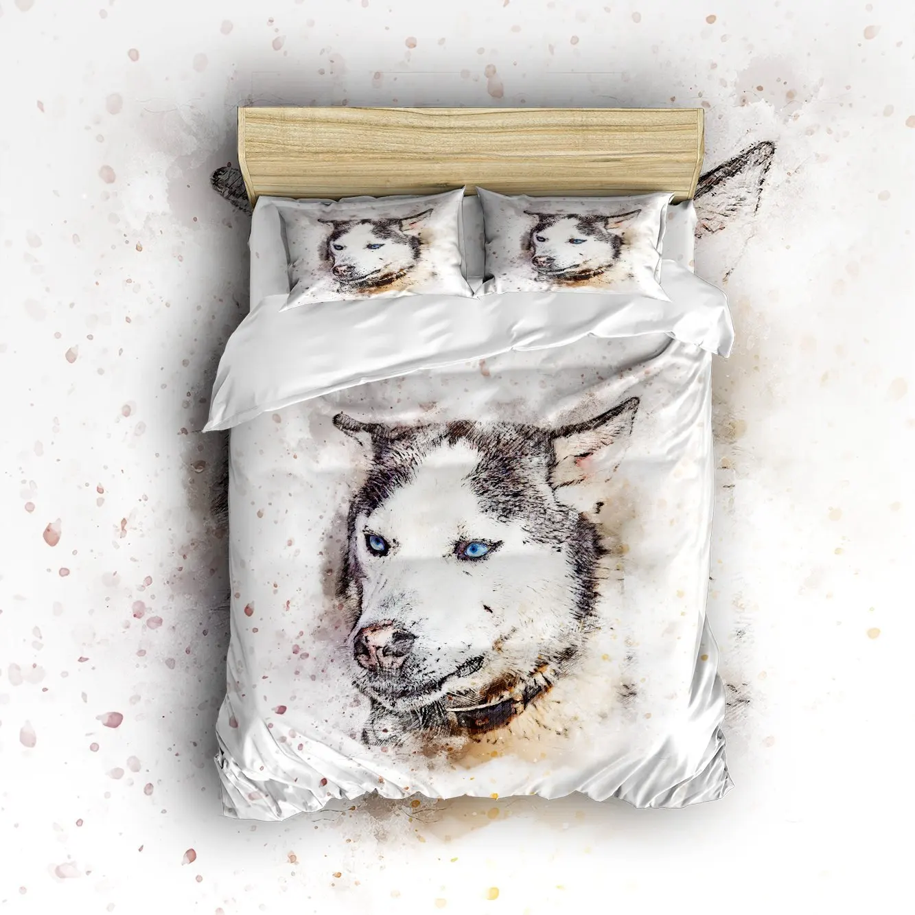 Art Color Ilration Animal Series Dog Pattern Bedding Comforter Art Color Ilration Animal Series Dog Pattern Bedding Comforter Set Wrinkle Resistant Durable And Lightweight Duvet Cover