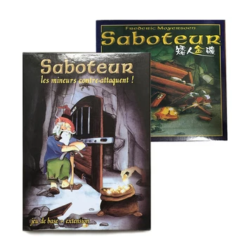 

Saboteur 1 & Saboteur 1+2 Expansion Board Game 3-12 Players Gold Reap Strategy Game Jeux de Societe Les mineurs contre-attaquent