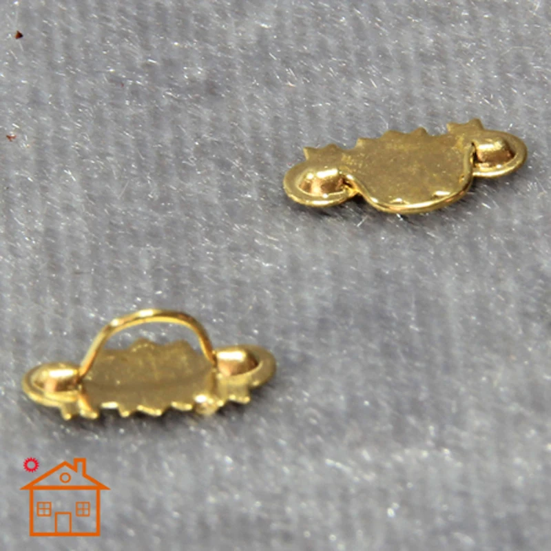 

DIY Dollhouse Miniature Copper Handle 1/12 Scale Door Drawer Accessories 24PCS #B010