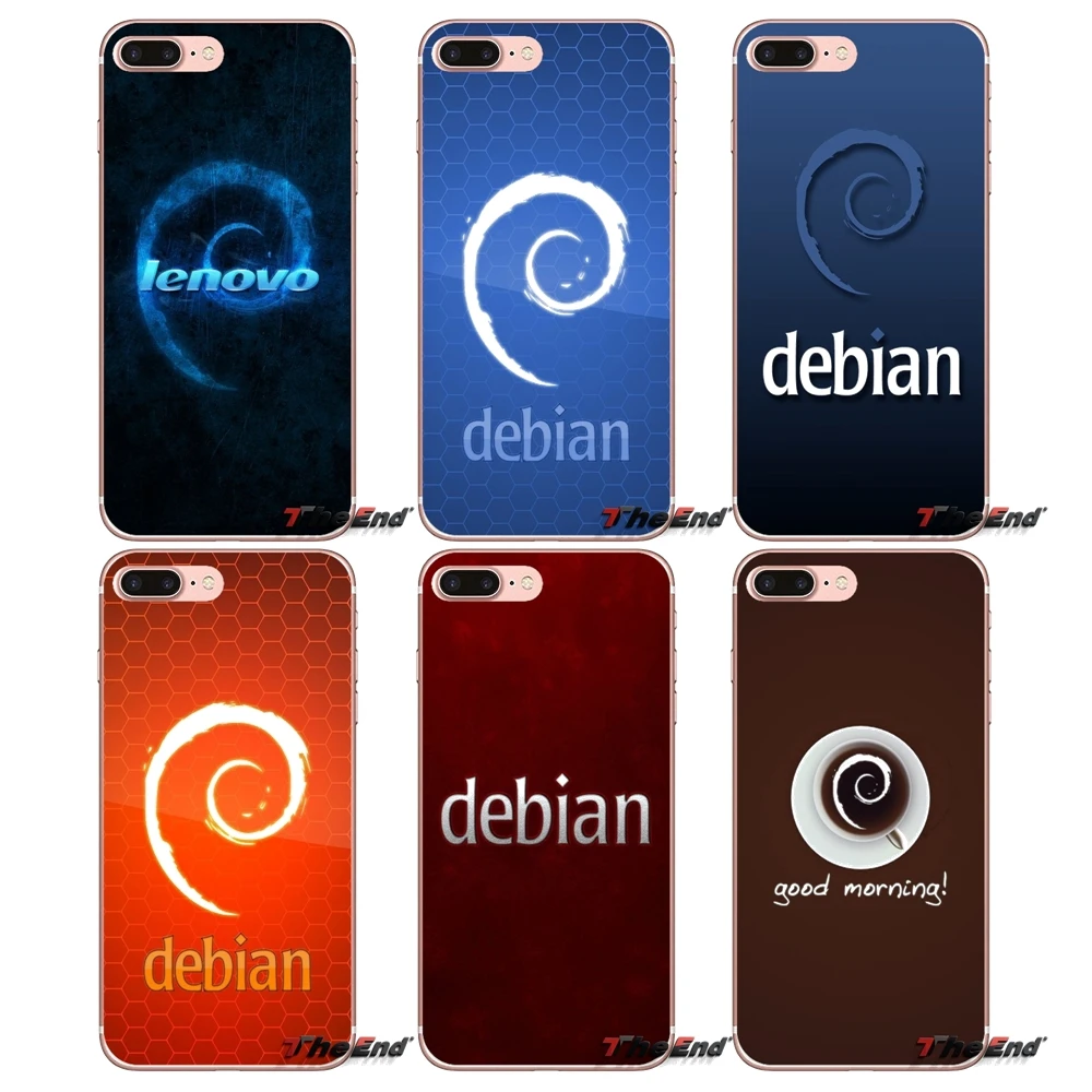 Debian Logo For Samsung Galaxy S2 S3 S4 S5 MINI S6 S7 edge S8 S9 Plus Note 2 3 4 5 8 Coque Fundas Accessories Phone Shell Covers | Мобильные