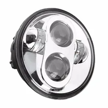 5 3/4 Motor Headlight 5.75 New For Street 750 LED Headlamp For Softail Dyna Sportster Models Angel Eyes DRL Running Lights 5 75 round headlamp 5 3 4 inch led headlight drl for harley dyna low rider sportster softail breakout sportster superlow