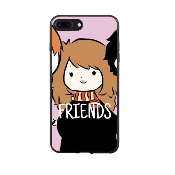 Уникальный Роскошный Жесткий чехол из ПК для телефона Best friend forever BFF черный iPhone 11