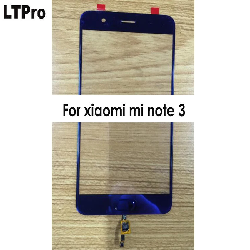 

100% Warranty Work New For Mi Note3 Outer Glass Panel Lens Touch Screen with Fingerprint Key For Xiaomi Mi Note 3 Phone Parts