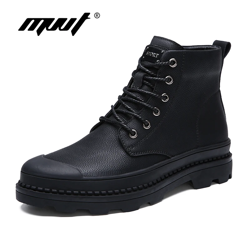 Nouveau Cheville Without Neige Sécurité En Bottes Black Style Automne De With D'hiver L'eau Preuve Travail Chaussures black Cuir Qualité Hommes Fur Véritable Et Fur PkXOuZTi