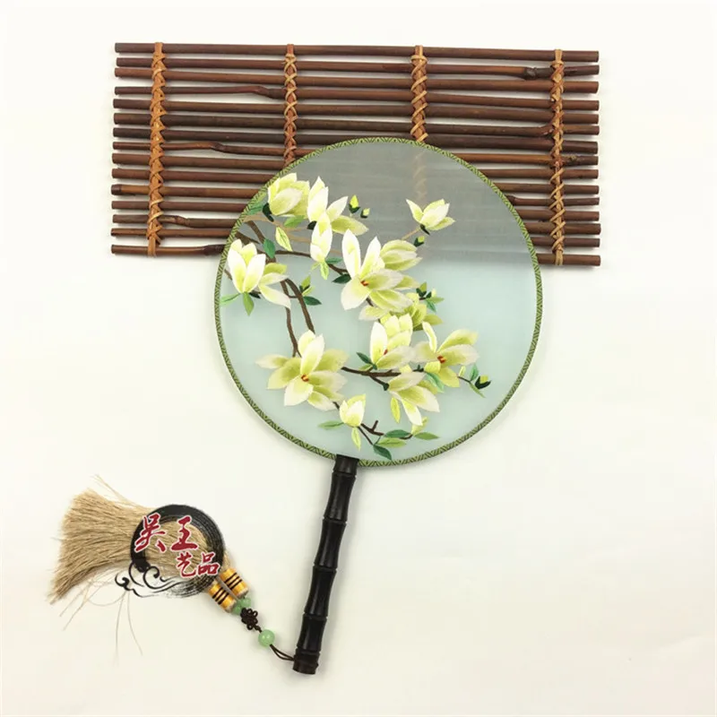 suzhou embroidery fan high end products pure hand embroidery fanin