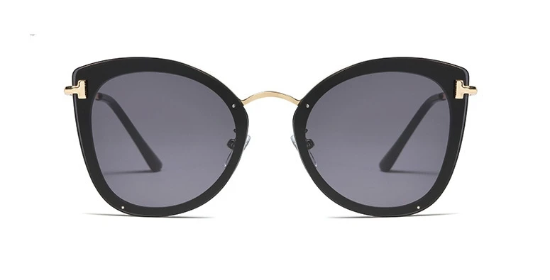 Круглые Солнцезащитные очки с заклепками "кошачий глаз" для мужчин и женщин, модные очки UV400 в винтажном стиле 45893